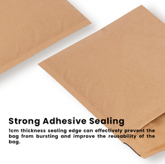 100pcs 215*280mm of Brown Kraft Paper Cushion Honeycomb Padded Mailer Recyclable Envelope - ozpack.au