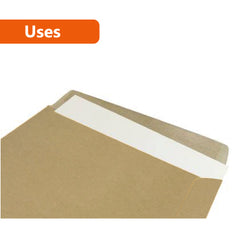 100x Card Mailer 260 x 360mm + 30mm Wide Adhesive Seal 120gsm Brown Envelope - ozpack.au