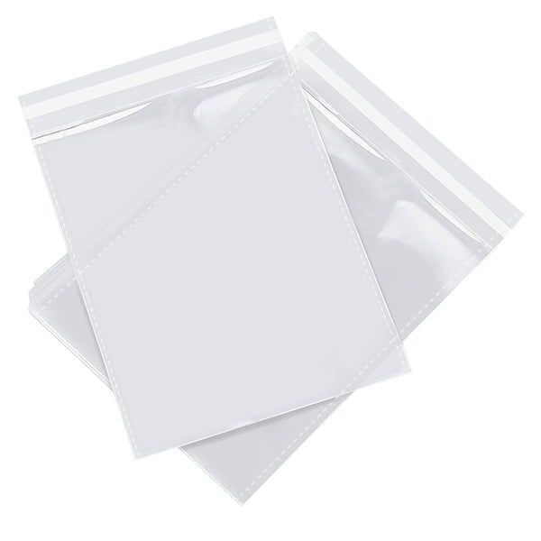 30x Clear Plastic Self Adhesive Seal Bag 8cm X 16cm Cello 