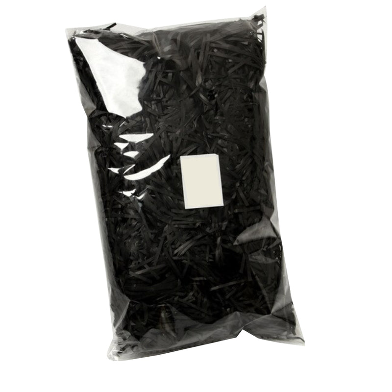 20g of Black Shredded Color Soft Tissue Paper Hamper Craft Gift Candy Box Basket Filler - ozpack.au