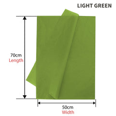 500pcs Light Green Gift Wrapping Tissue Packaging Paper 50cm x 70cm Recyclable Eco-Friendly - ozpack.au