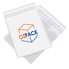 40 x 210mm Self Adhesive Sealing Clear OPP Cellophane Resealable Plastic Bags - ozpack.au
