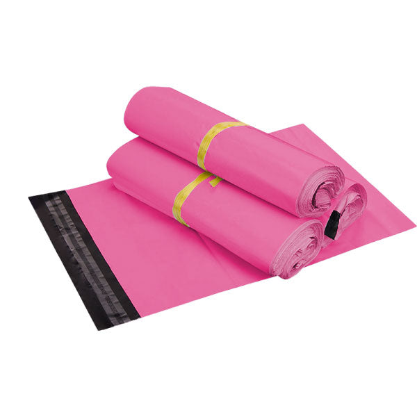310 mm x 405 mm + 45 mm Pink Poly Mailer Plastic Mailing Satchel Courier Shipping Bag - ozpack.au