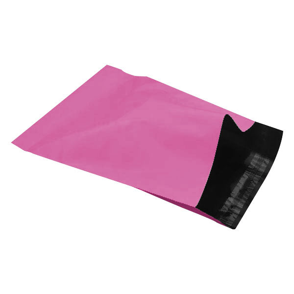 350mm x 480mm+ 40mm Pink Poly Mailer Plastic Mailing Satchel Courier Shipping Bag - ozpack.au