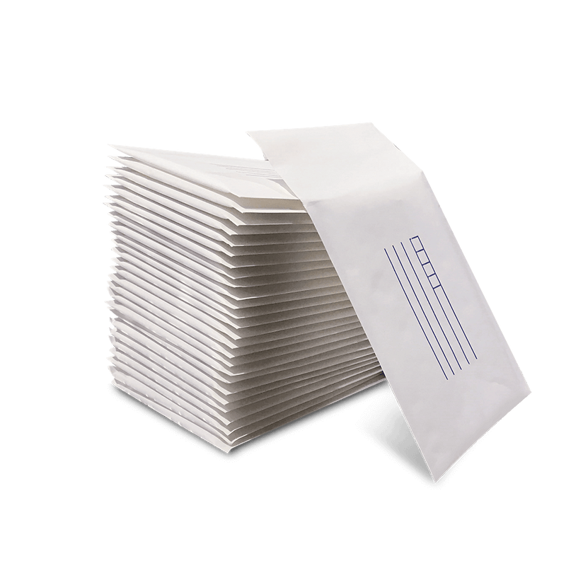 Bubble Padded Bag Mailer White Printed Kraft Cushioned Envelope 120mm x 180mm