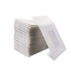 Bubble Padded Bag Mailer White Printed Kraft Cushioned Envelope 120mm x 180mm