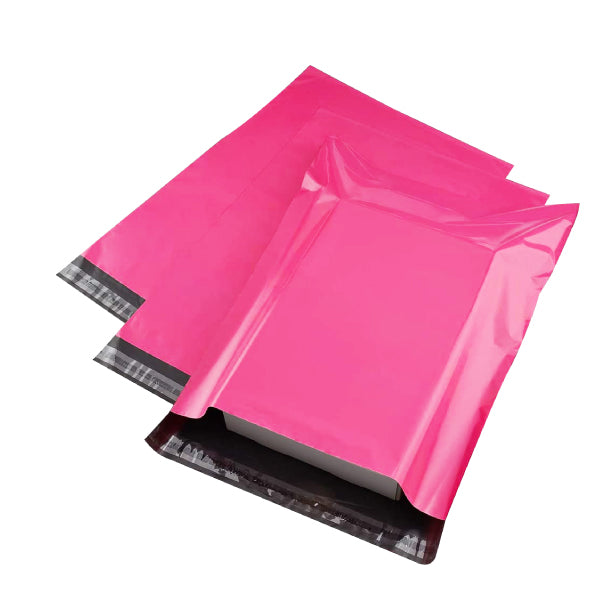 310 mm x 405 mm + 45 mm Pink Poly Mailer Plastic Mailing Satchel Courier Shipping Bag - ozpack.au