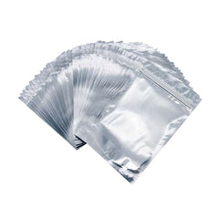 120 mm x 200 mm + 40 mm Clear Aluminum Foil Mylar Stand Up Retail Bags Zip Lock Pouches Pouch Packaging - ozpack.au